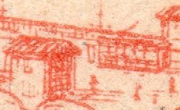 Bordeaux 1870-1907 Leopold Yon Souvenir Philatelique Poster Stamps: Detail of Tramcar / Tramway